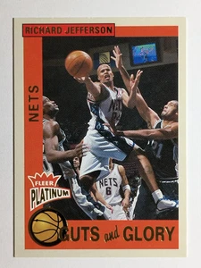2002-03 Fleer Platinum Guts and Glory #10GG Richard Jefferson - Picture 1 of 2