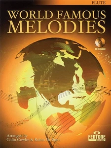 World Famous Melodies Flute Solo Classical Sheet Music Play-Along Book CD - Picture 1 of 1