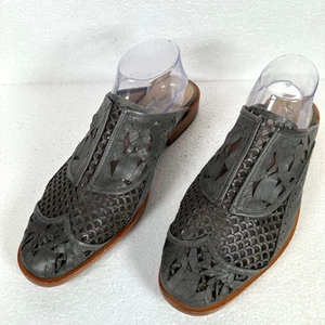 Mules sin cordones Free People Paramount para mujer talla 41 I EE. UU. 11 cuero carbón - Imagen 1 de 11