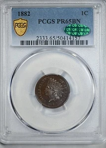 1882 Proof Indian Head Cent 1C PCGS PR65BN CAC - Picture 1 of 6