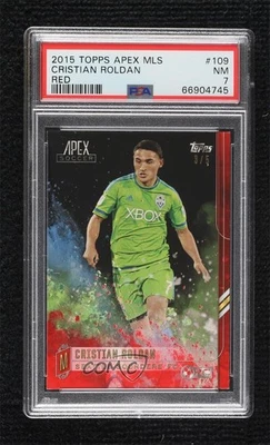 2015 Topps Apex Red /5 Cristian Roldan #109 PSA 7 Rookie RC - Image 1 of 2