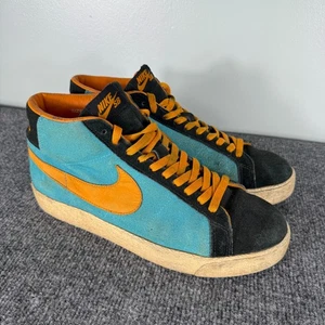 Nike SB Men's Blazer Chlorine Blue Miami Suede Skate Shoes Size 10.5 310801-481 - Picture 1 of 11