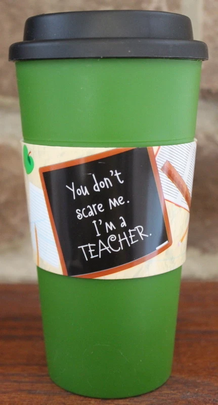 Cup Travel Mug Bpa Free Coffee 16 oz Dishwasher Safe Insulated Teacher School - Image 1 of 1