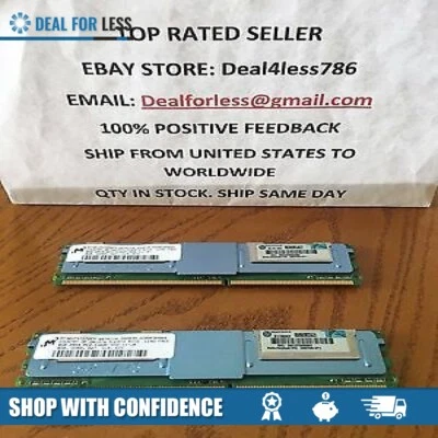 HP 413015-B21/398709-071/416474-001- 16GB DIMM PC2-5300 2x8GB DDR2 Memory Kit - Image 1 of 4