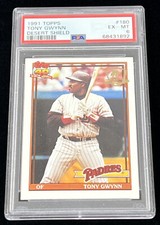 1991 TOPPS DESERT SHIELD #180 TONY GWYNN PADRES HOF PSA 6 San Diego Padres