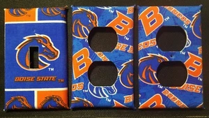 BOISE STATE BRONCOS LICHTSCHALTER UND STECKDOSENPLATTEN; GO BRONCS! KOSTENLOSER VERSAND - Bild 1 von 3
