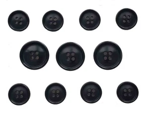 Lauren Ralph Lauren Suit Buttons Set Black D8B Men's - Picture 1 of 1