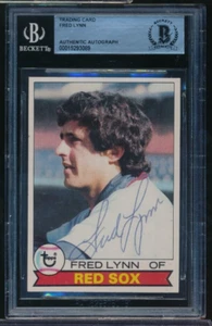 1979 Topps #480 Fred Lynn signed auto BAS BECKETT EXMT to NM condition crisp - Picture 1 of 2