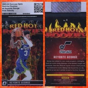 Donruss Optic #4 Keyonte George 2023 rojo vivo rosa velocidad novato/79 - CGC AUTÉNTICO - Imagen 1 de 3