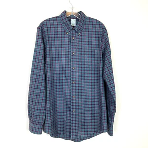 Brooks Brothers Shirt Men's M Green Plum Plaid Milano Button Down Preppy Classic - Picture 1 of 6