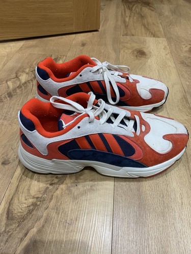 Adidas Yung 1 Rosso Navy Bianco B37615 Scarpe da Ginnastica Uomo Taglia UK 10