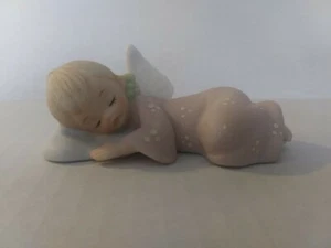 Vintage Lefton Sleeping Angel 1986 #05635 3.25" x 1.50" - Picture 1 of 9