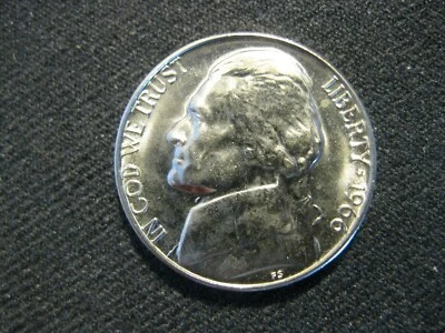 1966 Jefferson Nickel Gem++ BU SMS with Full Steps!! - Image 1 of 2