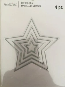 Recollections Stanzschablonen 4 Matrizen STERNE 624788 Neu - Bild 1 von 3