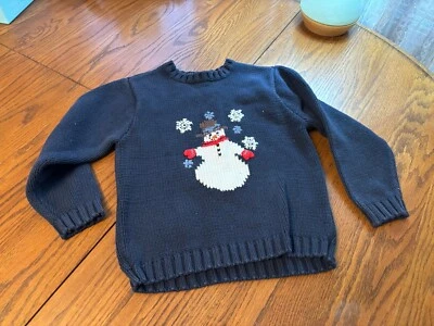 Suéter de Colección Verde Perro Niños Niñas Muñeco de Nieve Temático 6 Foto 1 de 3