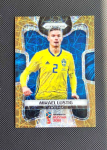 Mikael Lustig 2018 Panini Prizm World Cup #233 GOLD LAZER 12/15 SWEDEN