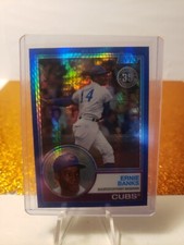 2018 Topps Silver Pack Chrome Blue Refractor 126 Ernie Banks (#/149), Cubs HOF
