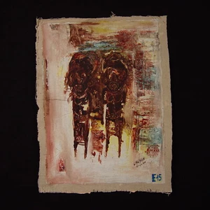 51002) Willkommen - Enyo Lawson Togo - Acryl auf Leinwand Afrika Africa KUNST - Bild 1 von 1