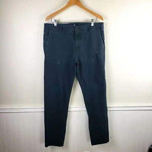 Pantalones chinos desteñidos negros para hombre Rip Curl Surfer calce recto cremallera talla 36 - Imagen 1 de 10