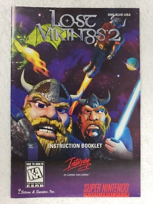 Lost Vikings 2 (Super Nintendo Entertainment System, 1997) *MANUAL ONLY* - Image 1 of 2