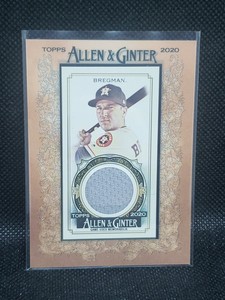 2020 Topps Allen & Ginter #MFR-ABR Alex Bregman MINI FRAMED RELIC (K1)
