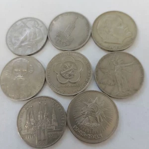 Rubles 1961-1991 ,Russia SOVIET Coins. Lot/set 8 Pcs.#540/1k - Picture 1 of 11