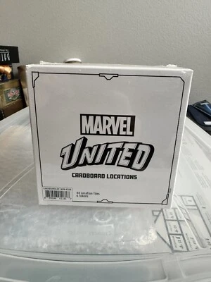 Marvel United Cardboard Locations Kickstarter 44 Tiles 6 Tokens Sealed Box New - Image 1 of 2