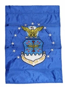 12x18 Embroidered U.S. Airforce Air Force Nylon Sleeved Garden Flag 12"x18" - Picture 1 of 4
