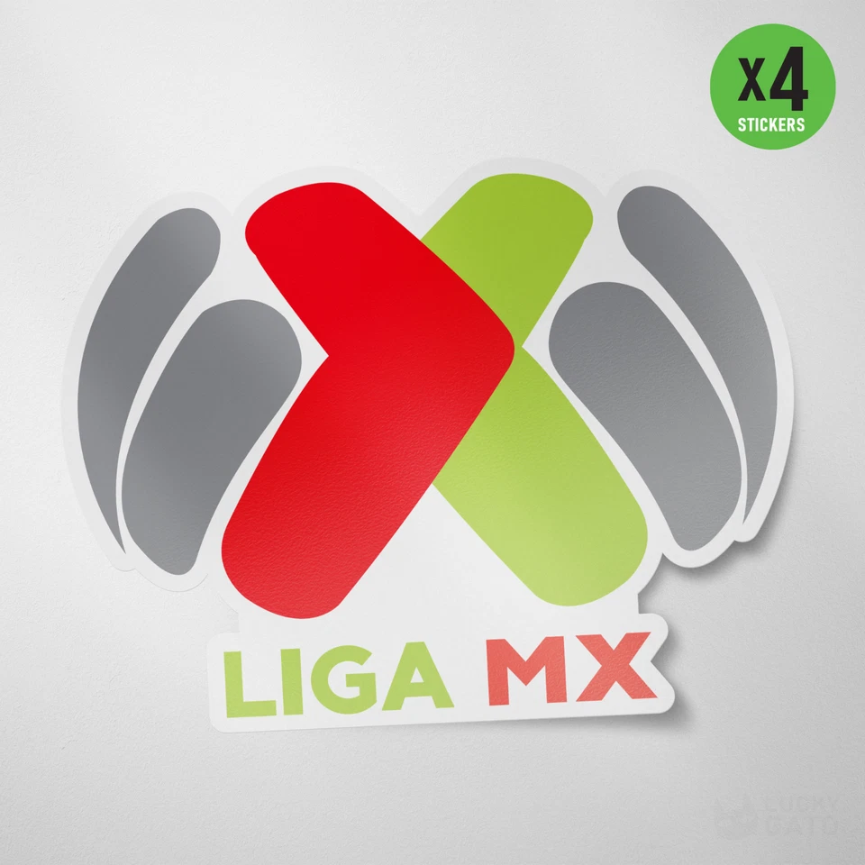 Liga MX Mexico 4 Pack Sticker Vinyl Decal Calcomania Futbol Soccer Chivas Ame