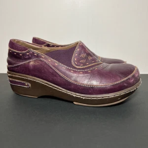 Womens SPRING STEP L'Artiste Burbank Purple Slip On Clogs / Size 7.5-8 EU 38 - Picture 1 of 8