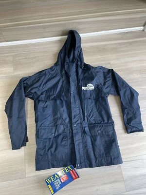 Chaqueta de lluvia Wearguard azul marino con capucha impermeable Daytona International Speedway Foto 1 de 4