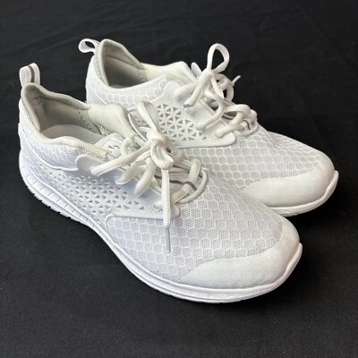 Zapatillas deportivas blancas de gel con cordones para mujer talla 7,5 Foto 1 de 4