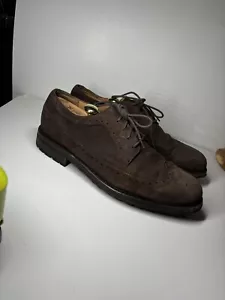 POLO Ralph Lauren Nyles Para hombres 12 D Marrón Gamuza Zapatos Suela de Goma - Imagen 1 de 12