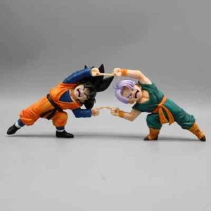 DRAGON BALL Z ACTION FIGURE GOTEN TRUNKS GOTENKS FUSION MAJIN BU ANIME TOY 10CM - Picture 1 of 4