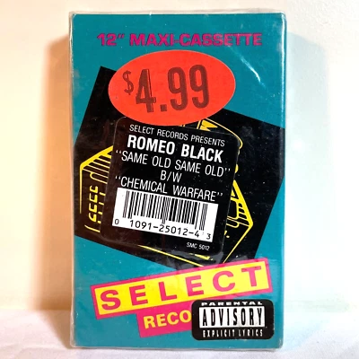 ROMEO BLACK: SAME OLD SAME OLD, B/W, CHEMICAL WARFARE (Cassette) Single Hip-Hop - Image 1 of 4