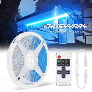 For Dometic 9100 Series BLUE 3528 16FT RV Awning Camper Party LED Light Strip - Picture 1 of 16