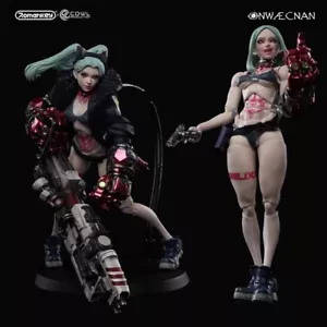 Romankey X COWL 1/12 Gun Girl Edizione Deluxe Macchina Tatuaggio Design Modello Giocattoli - Foto 1 di 14