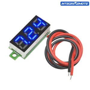 Mini 0.28" 2 Wire Blue Digital DC Panel Voltmeter Panel Mount LED Voltage - Bild 1 von 11