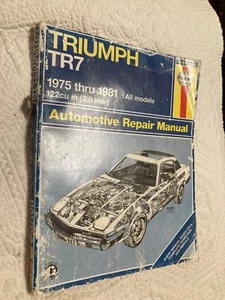 Manuale Di Officina Per Proprietari Triumph TR7 Di Haynes. 1975-1981 - Foto 1 di 11