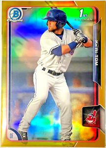 2015 BOWMAN CHROME DRAFT *GOLD REFRACTORS* #125 KA'AI TOM *1ST BOWMAN* /50
