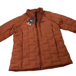 Piumino Mountain Hardwear Stretchdown 700 donna taglia L, XL ossido di ferro nuovo con etichetta - Foto 1 di 9