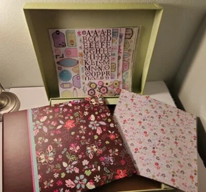 K & Company kit album fotografico mega floreale marrone 12" x 12" nuovo scatola aperta - Foto 1 di 15