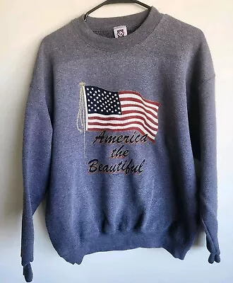 Franklin Sports America The Beautiful Crew Neck Sweatshirt Adult Large 0650 - Image 1 of 4