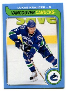 2008-09 OPC Retro Lukas Krajicek Card #337 Vancouver Canucks