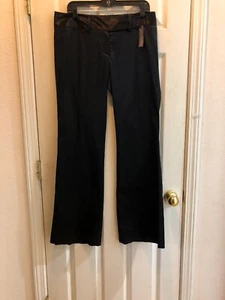 Awesome Pair Of Women's Fabrizio Gianni Black Stretch Dress Pants Size 12 USA - Picture 1 of 11