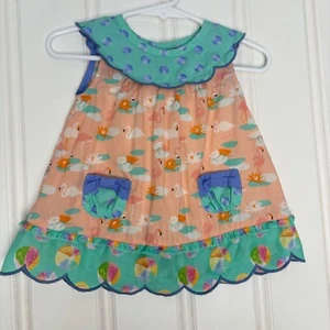 Matilda Jane Flamingo Strand Ball Muster ärmelloses Top 6-12M - Bild 1 von 10
