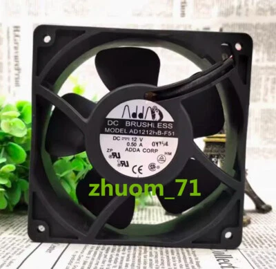1PC ADDA AD1212HB-F51 12cm 12V 0.50A High wind capacity chassis fan - Image 1 of 4