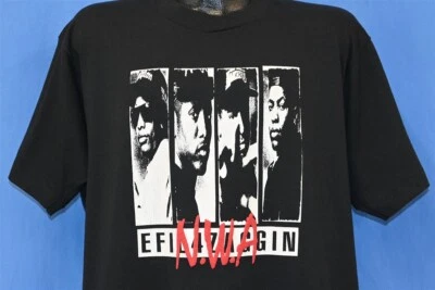 Camiseta De Colección Años 90 NWA EFIL4ZAGGIN RAP HIP HOP DR DRE EAZY-E MC REN DJ YELLA XL Foto 1 de 3