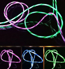 LED Light Up Flowing Flashing Visible USB Charger Cable Charging Cord For iPhone