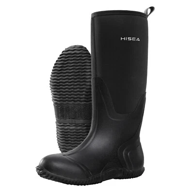 HISEA Women Rain Boots Neoprene Waterproof Outdoor Hunting Mud Working Knee Boot - Image 1 of 4